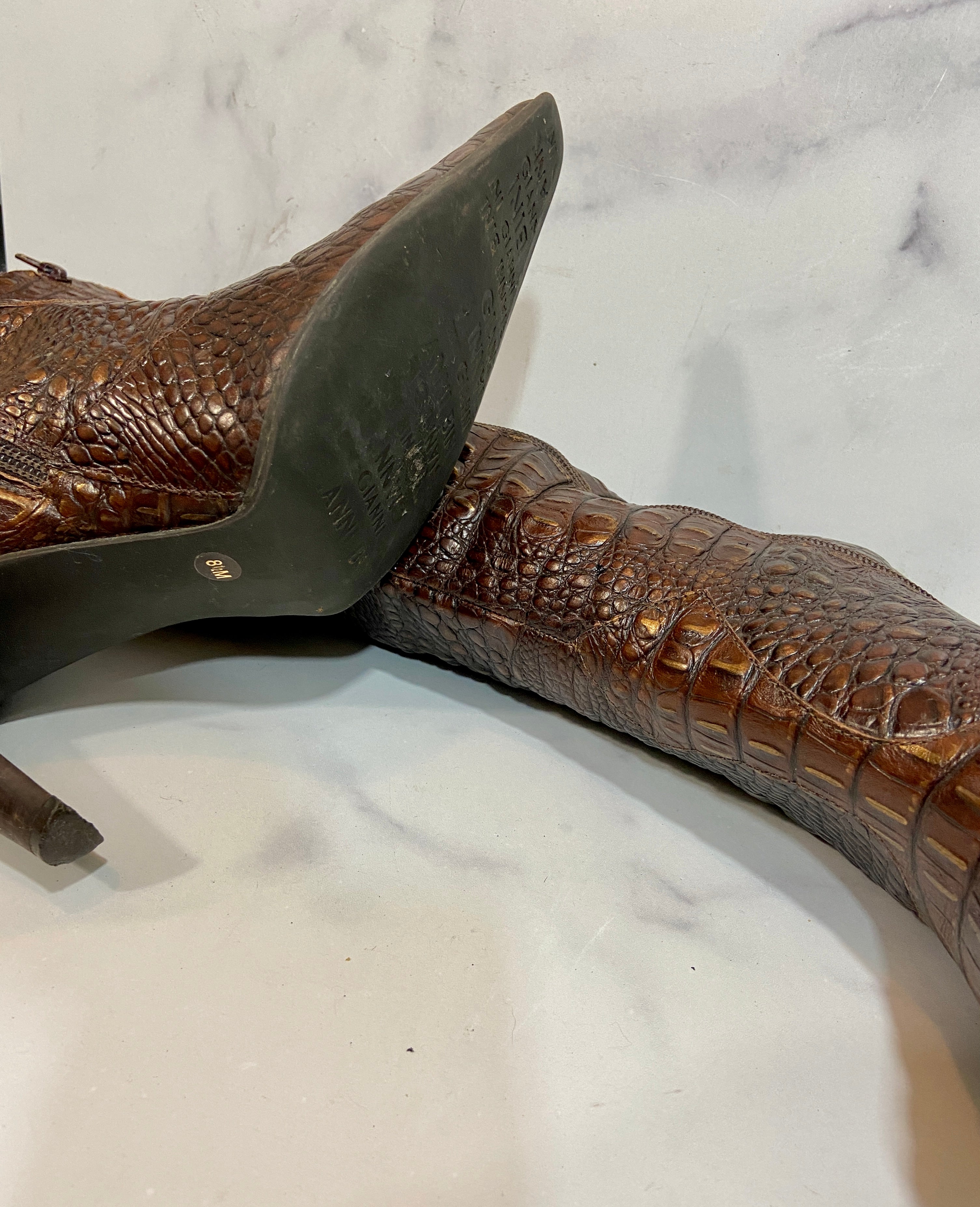 Gianni Bini crocodile boots