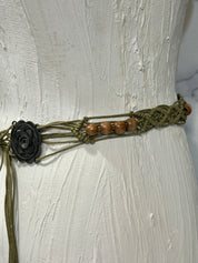 Vintage macrame belt