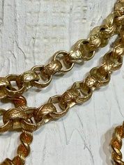 Vintage heavy gold link chain belt