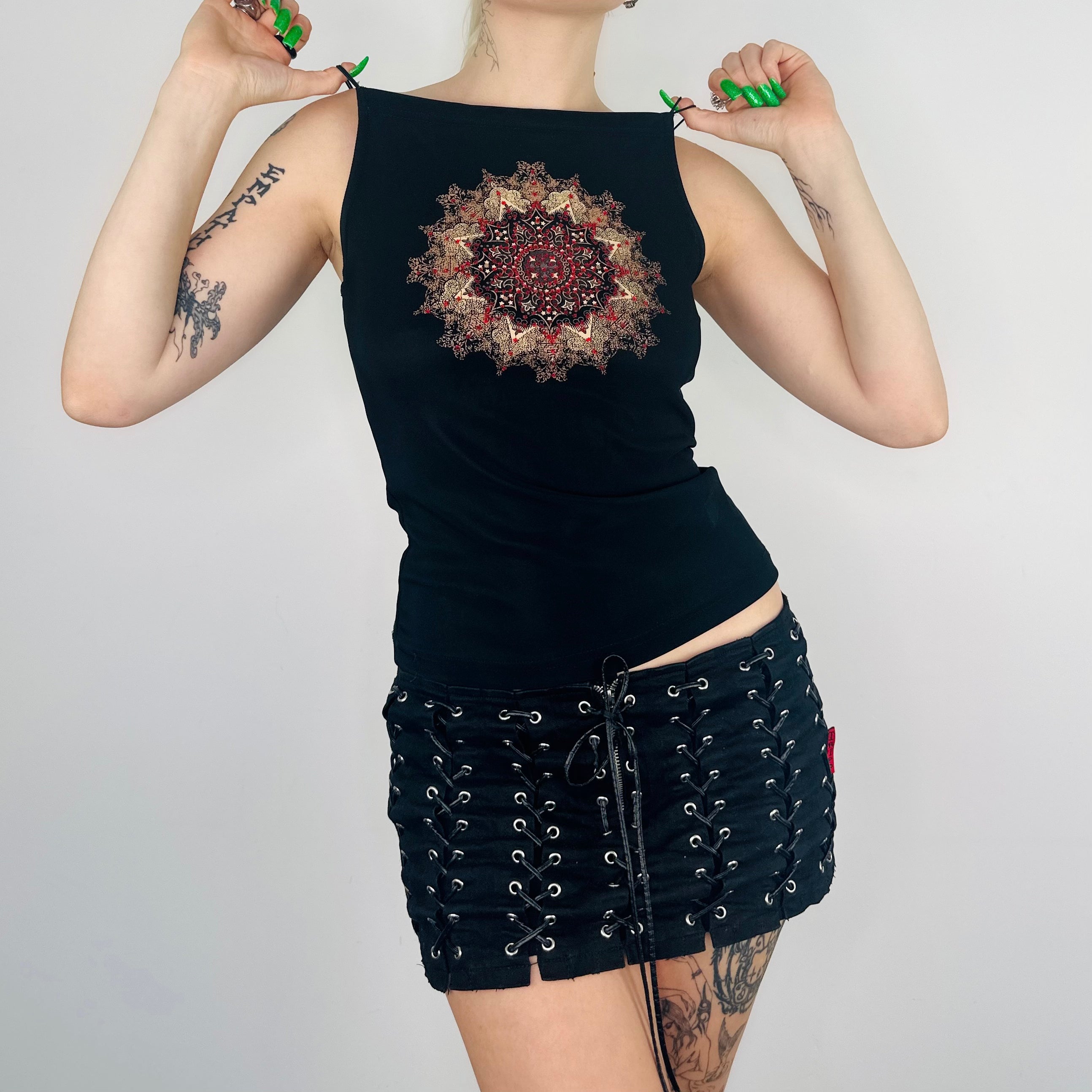90s Mandala Square Neck Tank