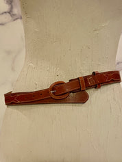 Vintage jordache leather belt