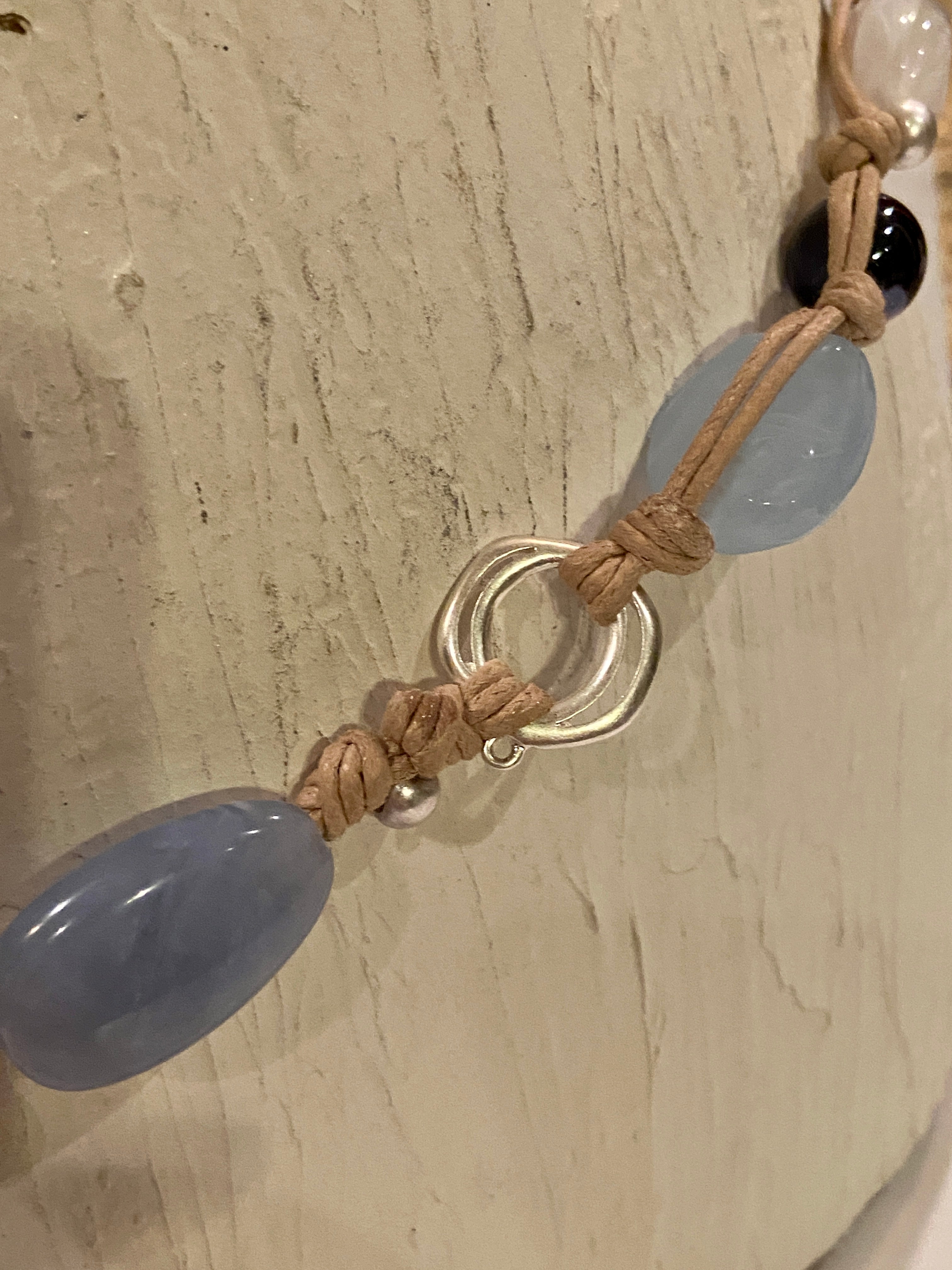 Big beads and chain waist belt
