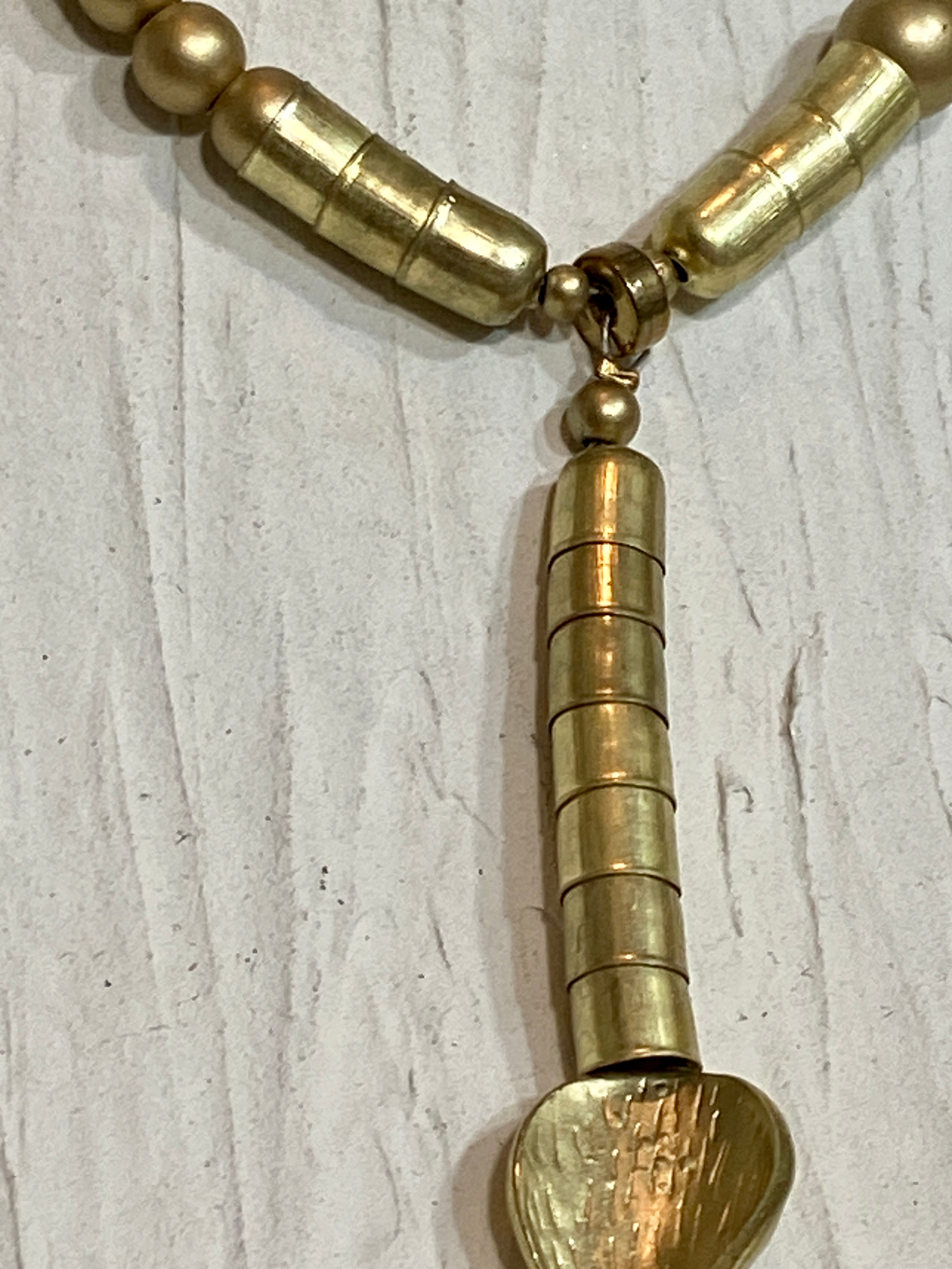 Gold tone choker