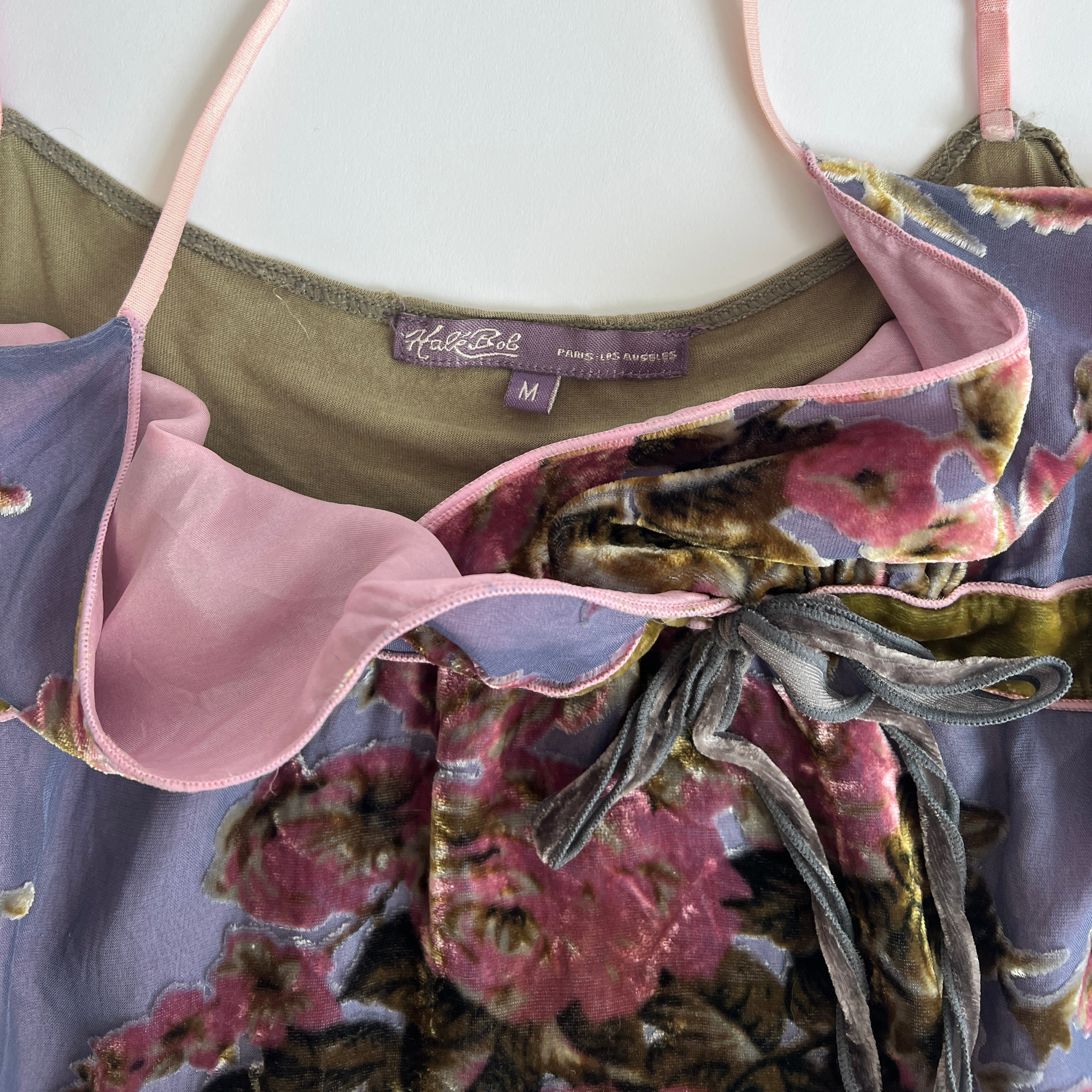 00s lavender velvet cami - M/L