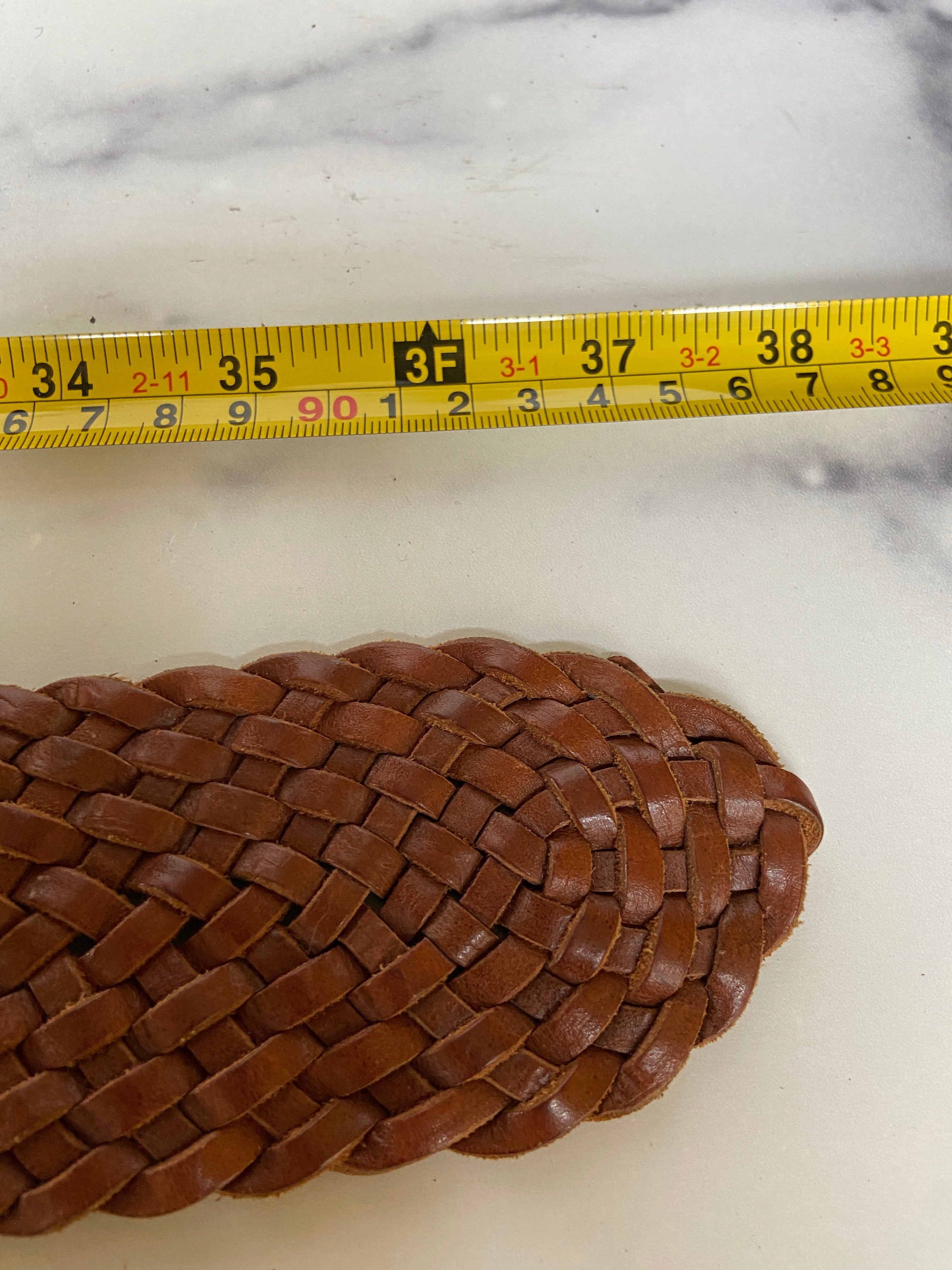 Gap brown braided leather belt