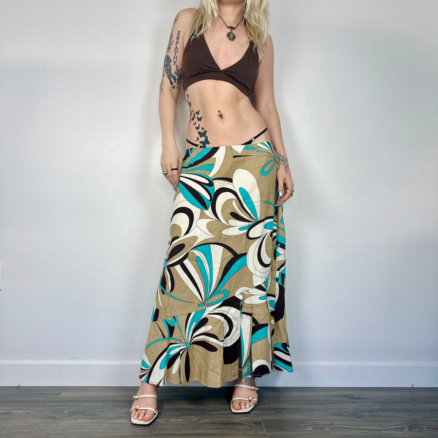 Pucci Style Maxi Skirt