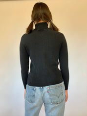 Vintage Silk Knit Turtleneck - Small