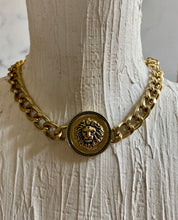 Gold lion choker