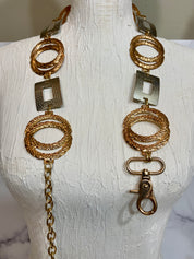 Gold and silver linked chain