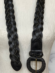 Zele hand braided woven leather belt