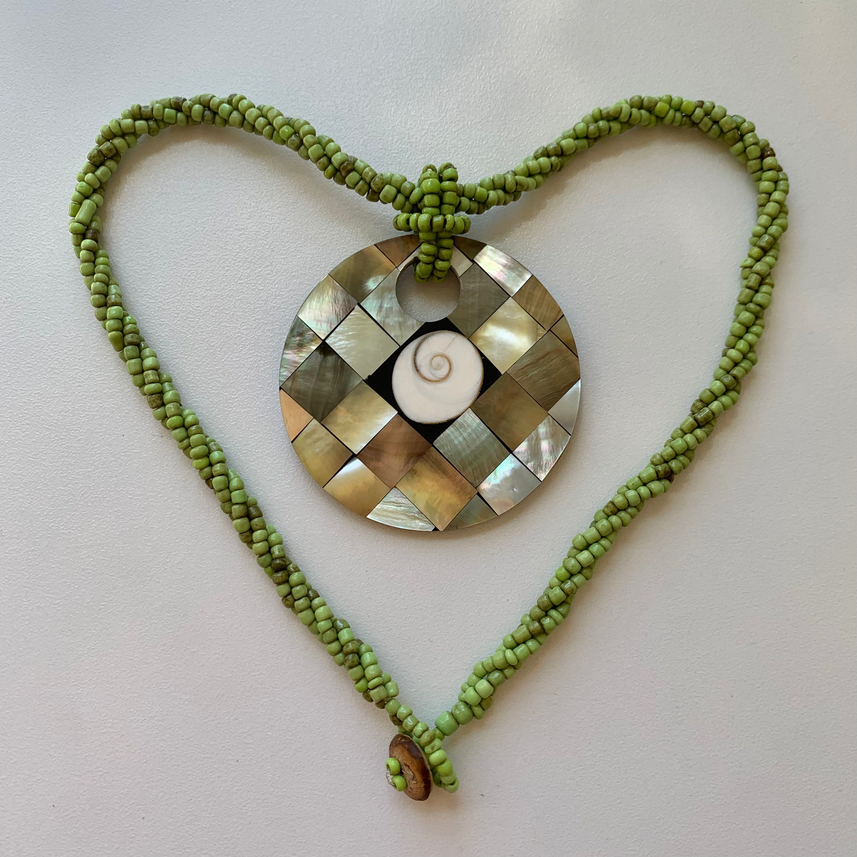 Vintage Abalone Shell Necklace