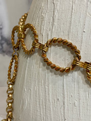 Vintage heavy gold link chain belt