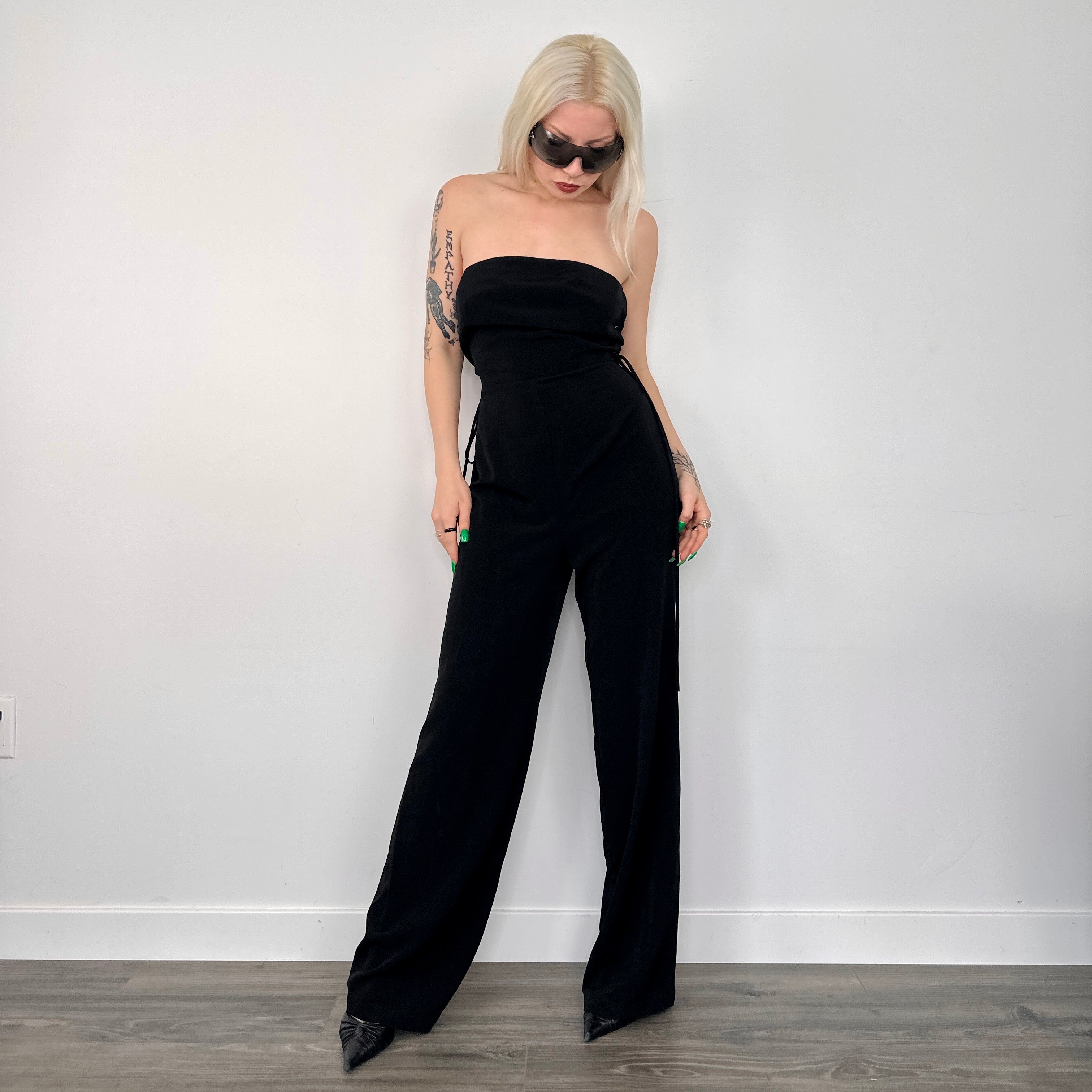 Strapless Black Jumpsuit