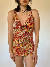 2000s Paisley Mini Dress (S)