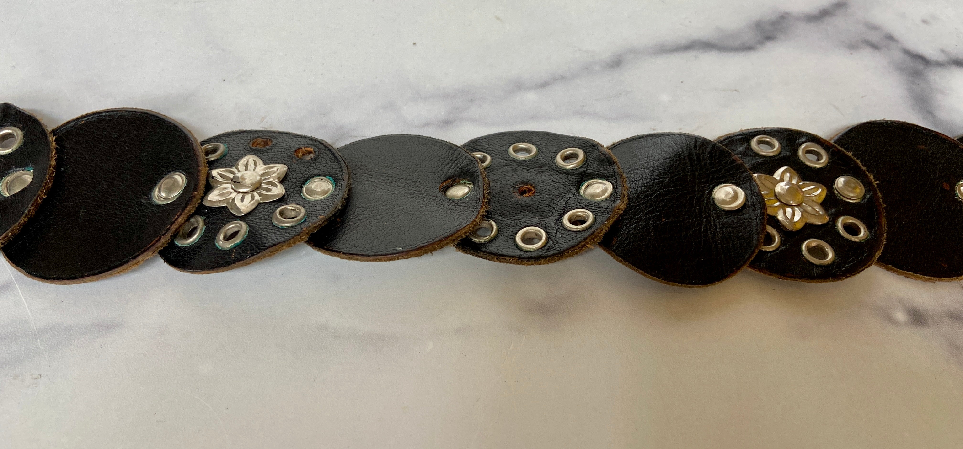 Vintage brown waist belt