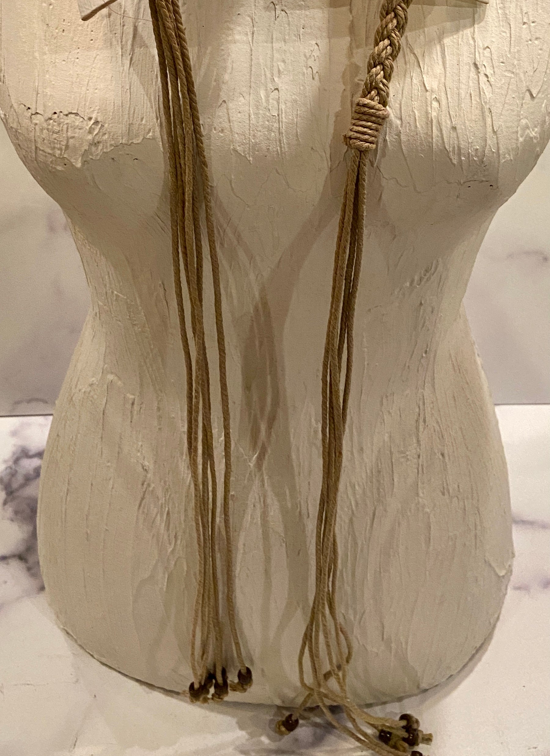 White boho belt
