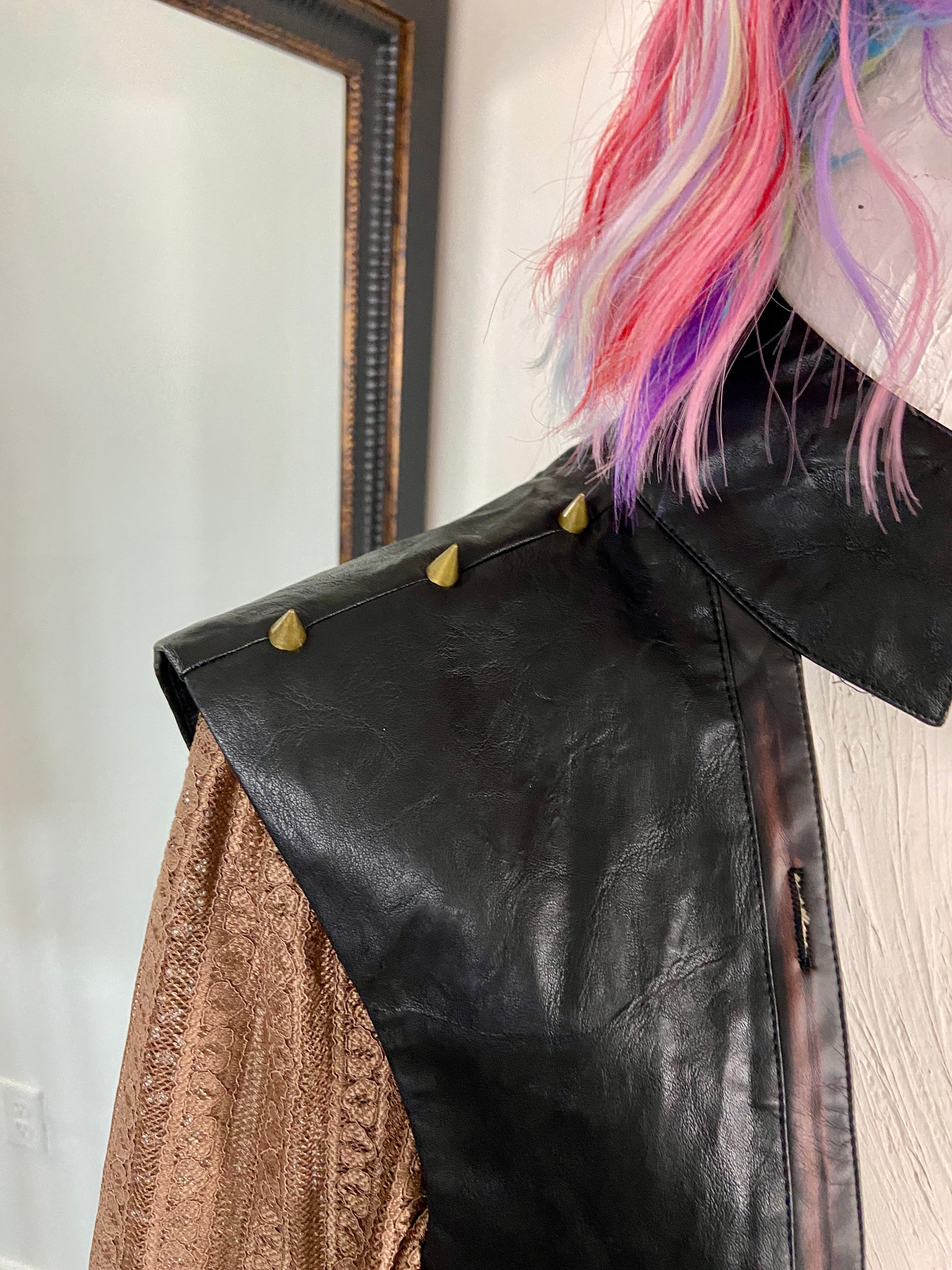 Steampunk spiked jacket