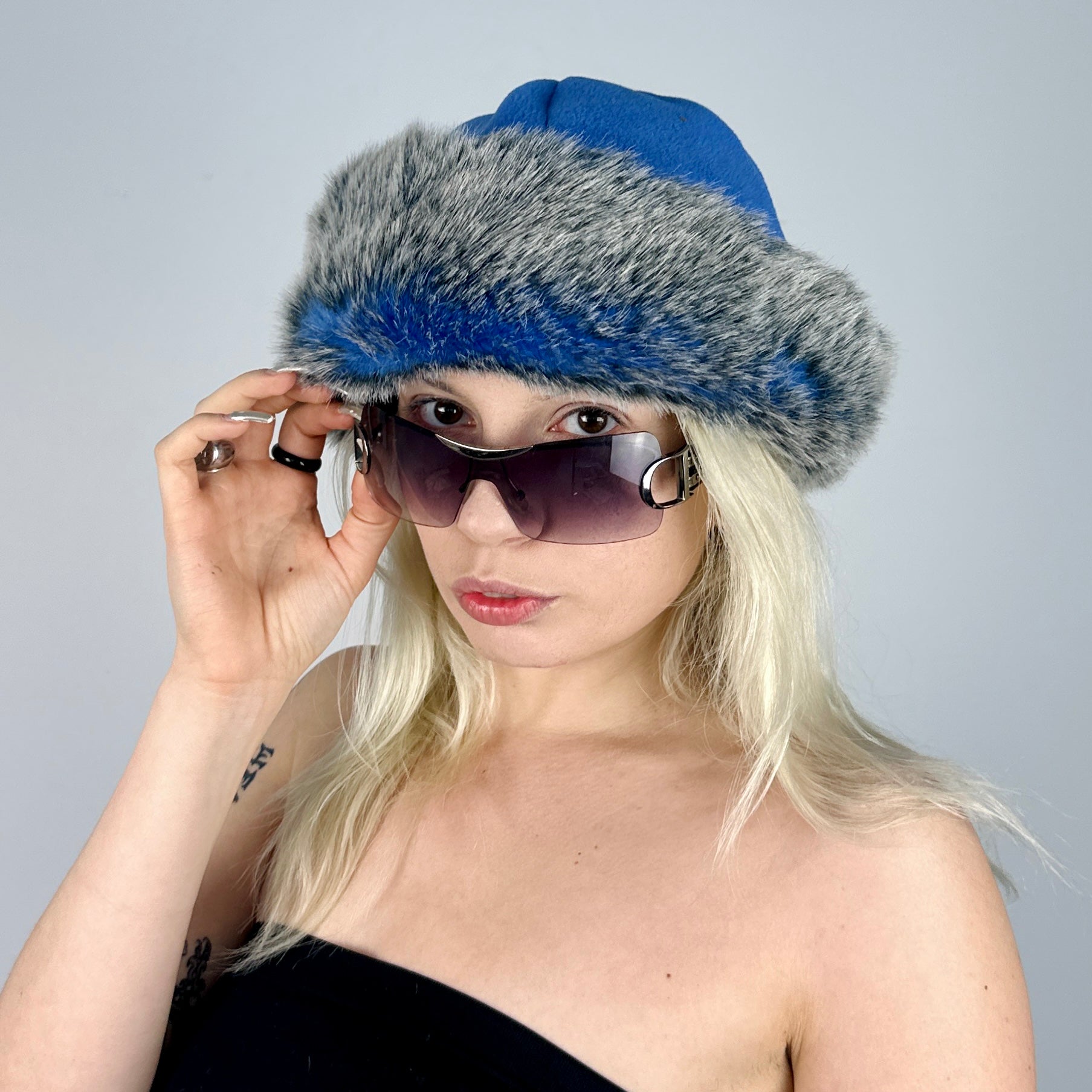 Faux Fur Fleece Hat