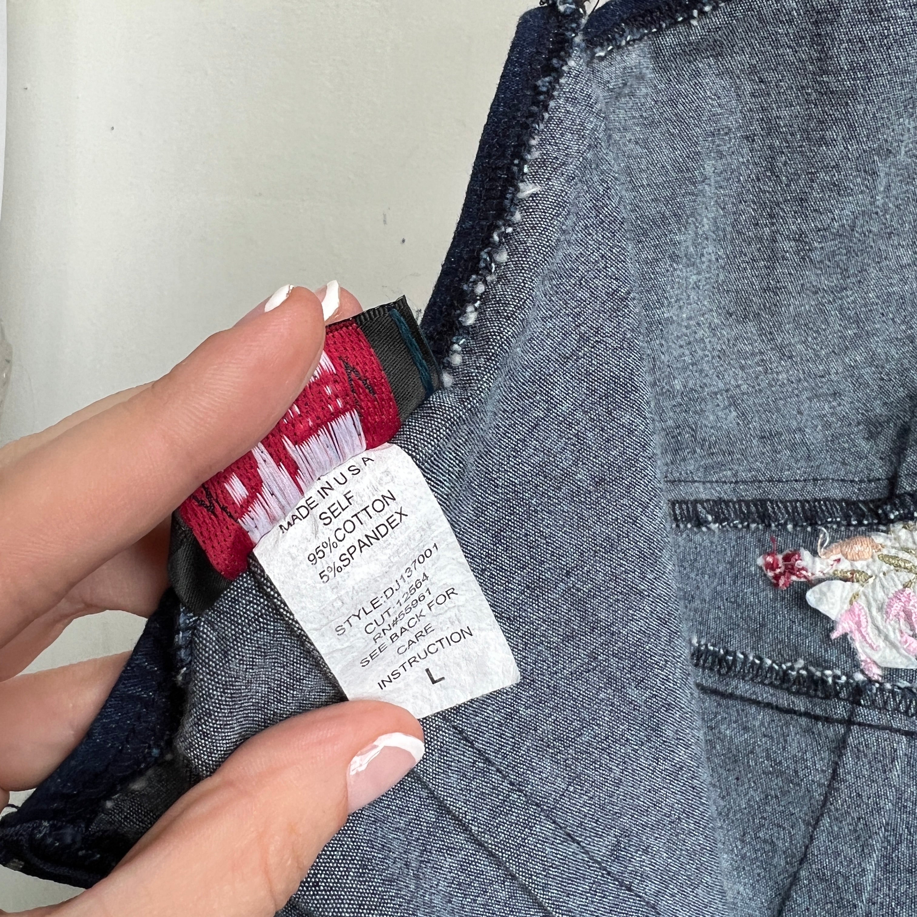 Y2K Denim halter dress (M/L)