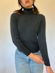 Vintage Silk Knit Turtleneck - Small