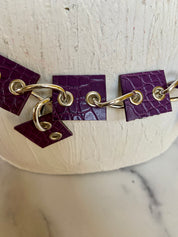 Purple wired belt