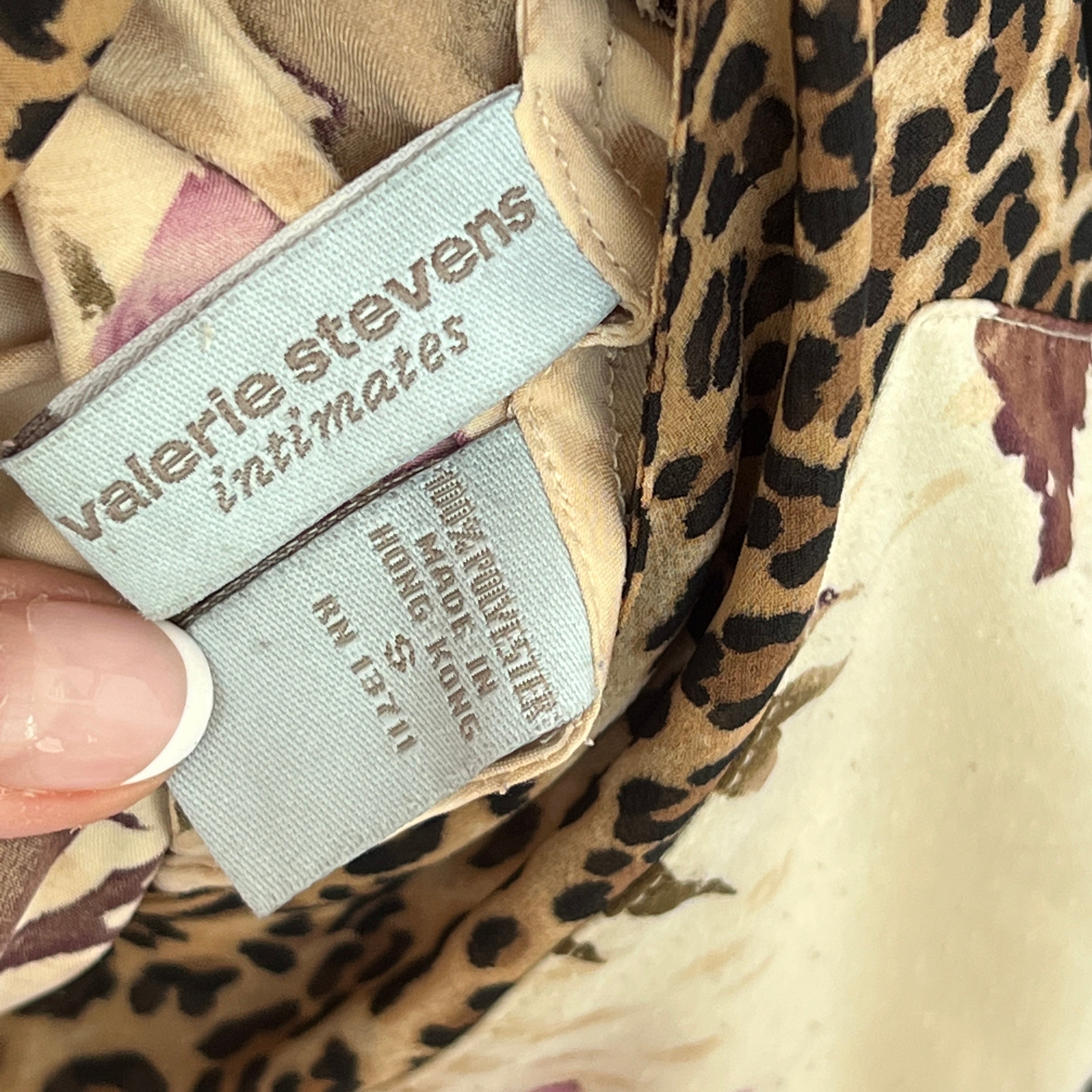 Floral cheetah print slip - L/XL