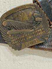 Vintage genuine award design medals End of the Trail solid brass belt