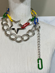 Star belt in colors chain