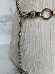 Silver metal waist chain belt