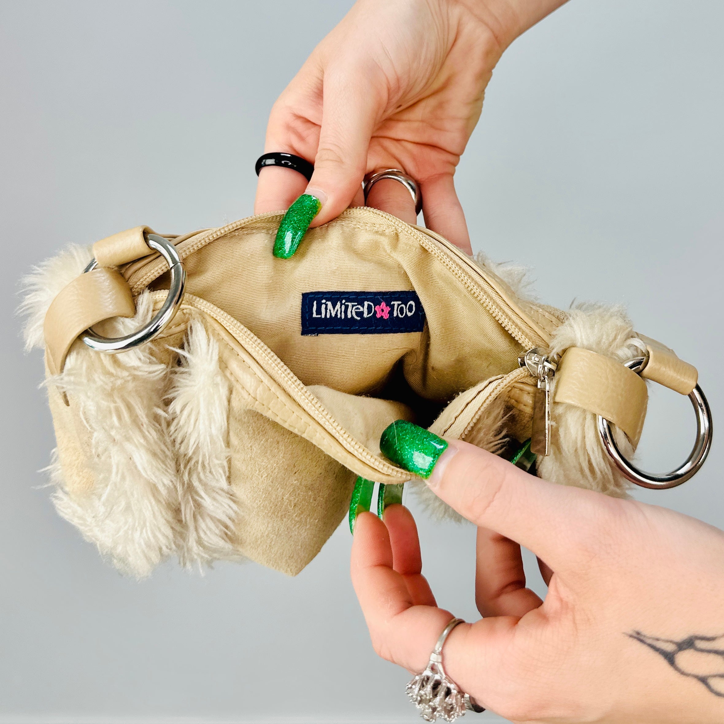 Limited Too Suede Shoulder Bag