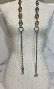 Vintage metal chain belt