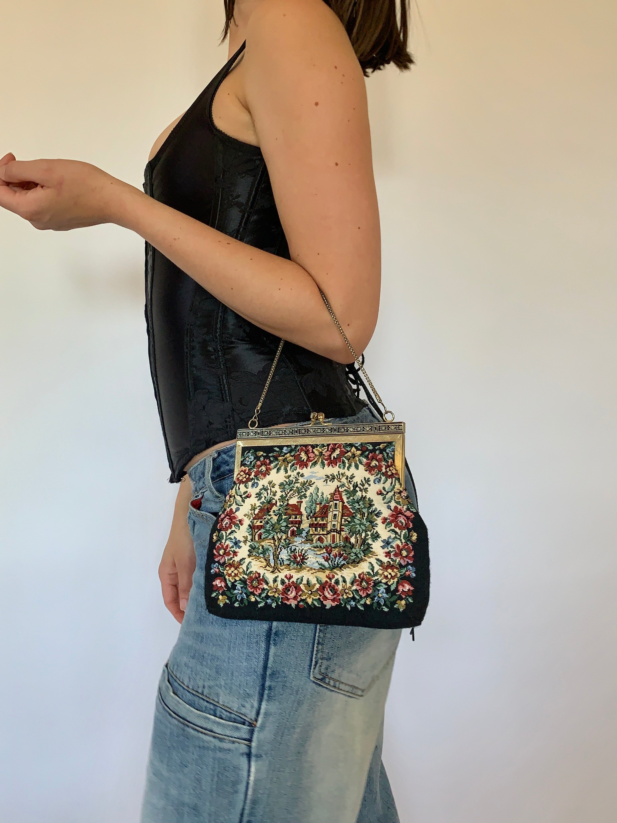 Vintage Embroidered Purse