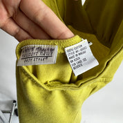 Y2K chartreuse halter maxi dress - L/XL