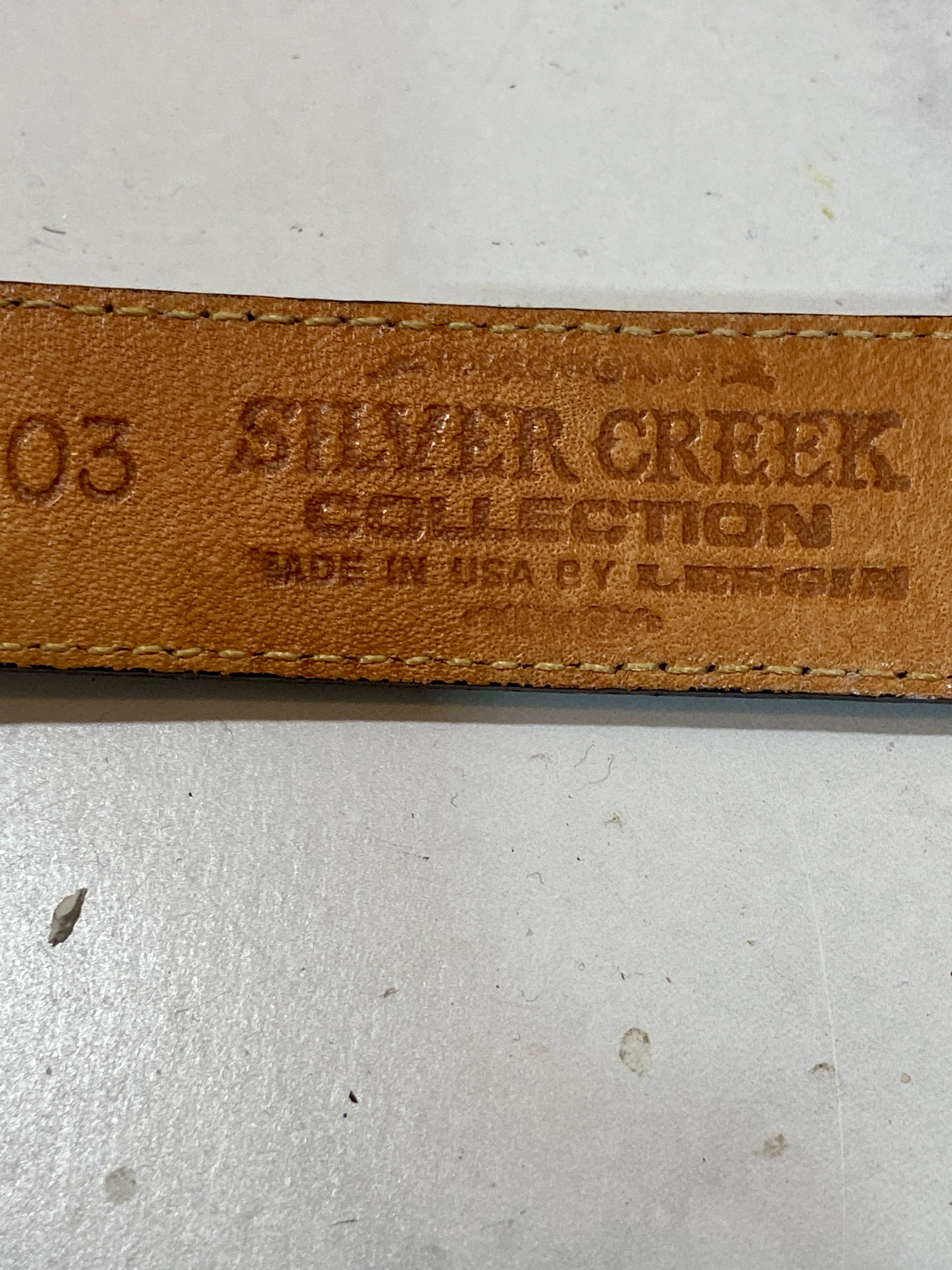 Silver creek collection letter black belt