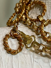 Vintage heavy gold link chain belt