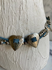 Western style heart belt