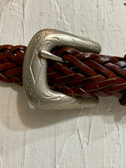Vintage Bally braided leather belt