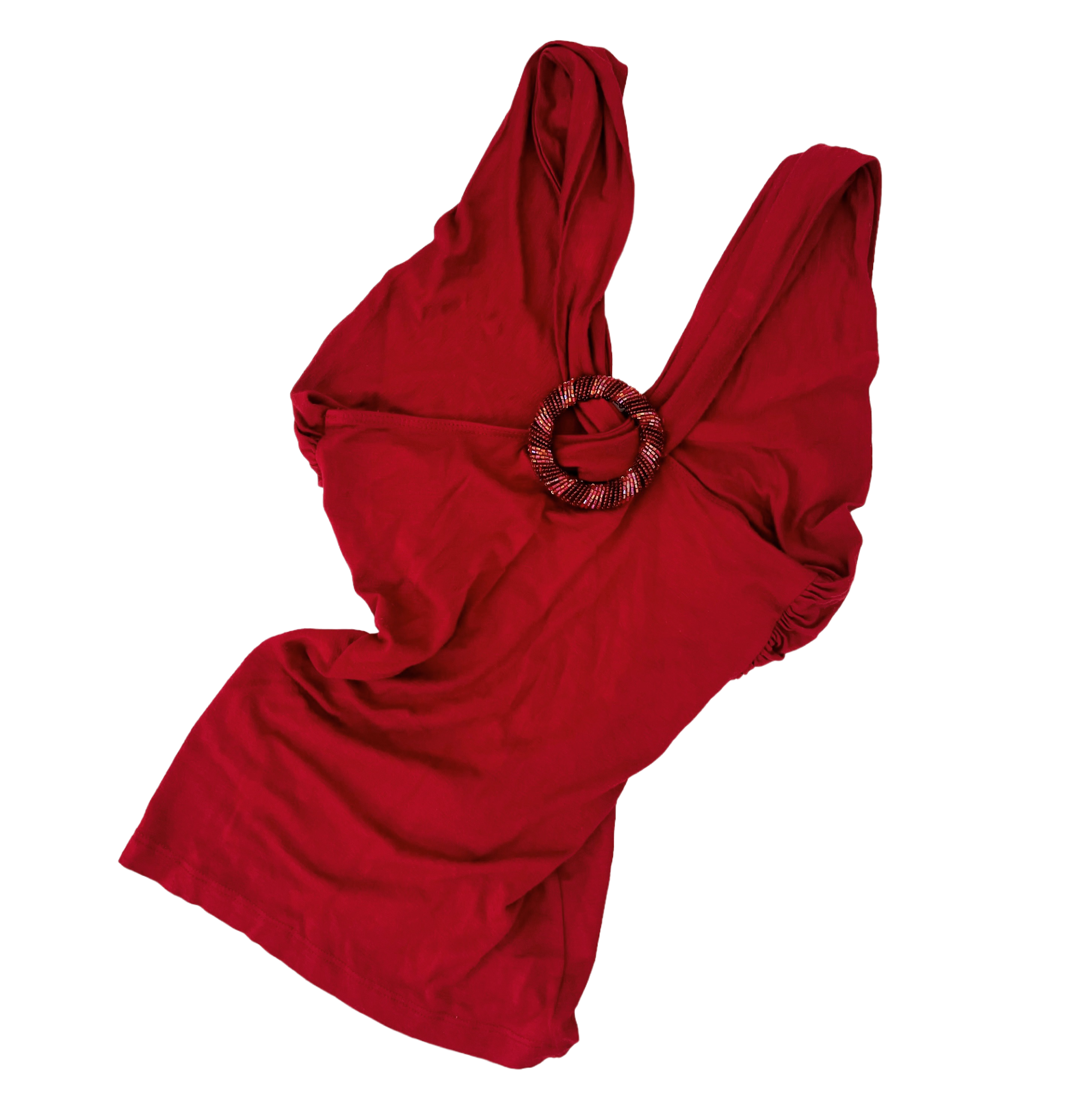 90s Cherry Red Crisscross Top (S)