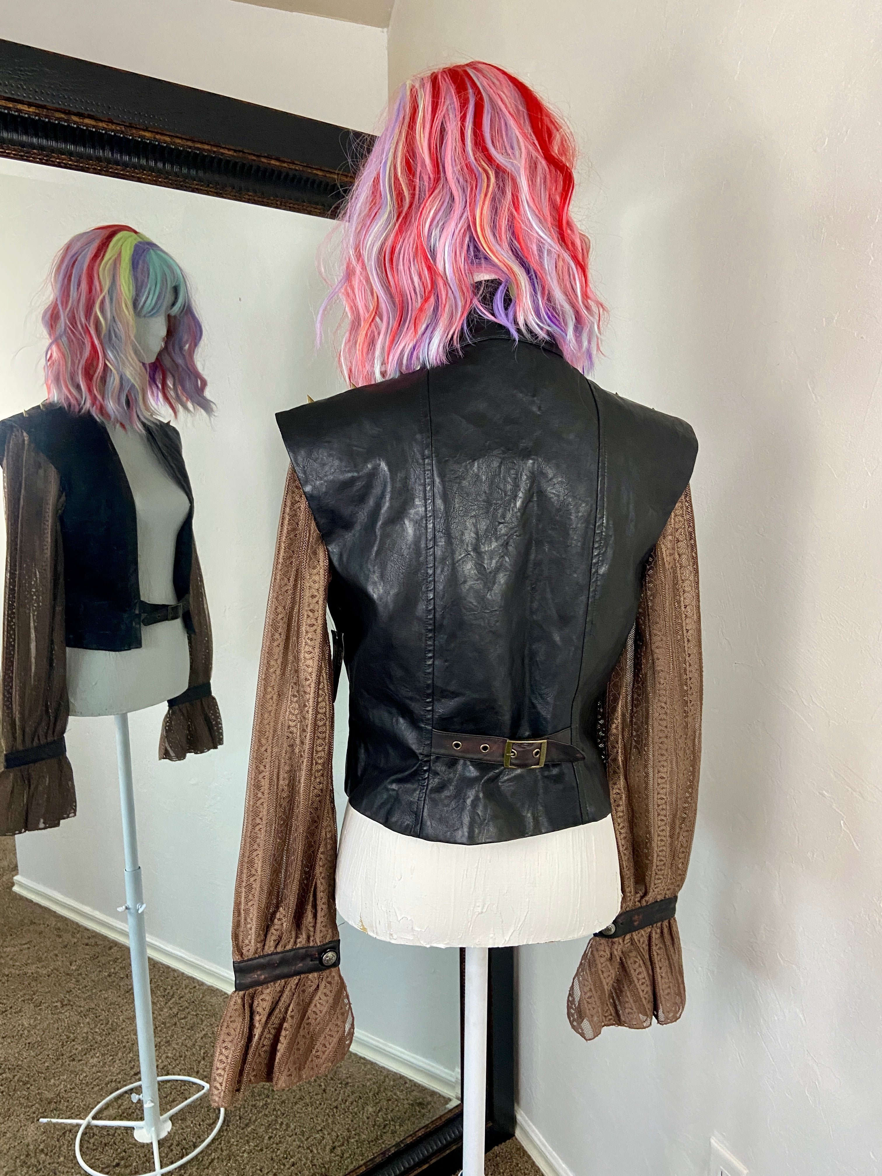 Steampunk spiked jacket