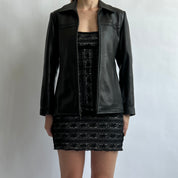 90s buttery leather jacket - S/M