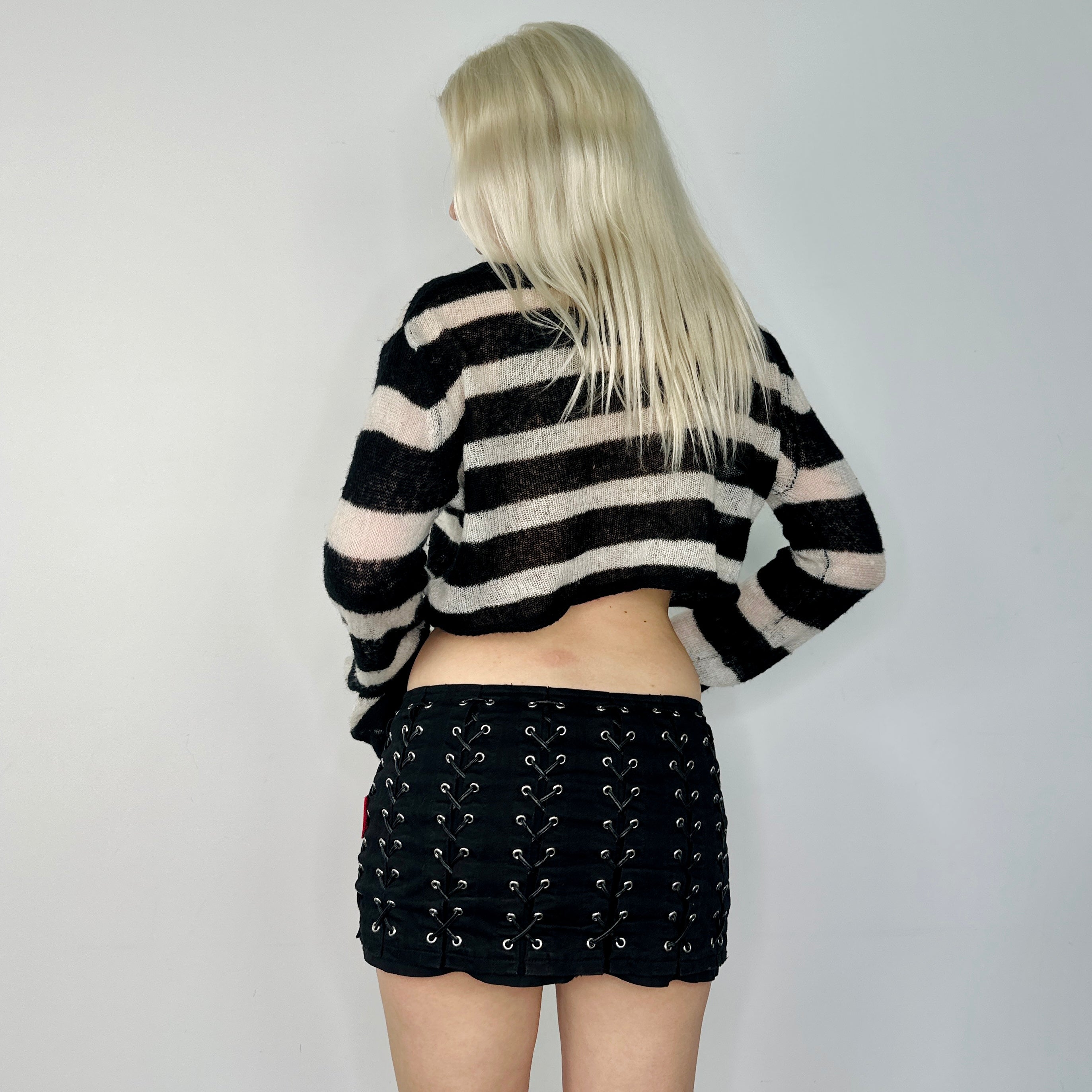 Cropped Striped Sweater