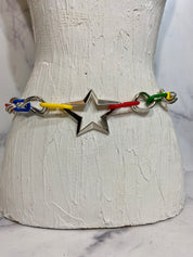 Star belt in colors chain