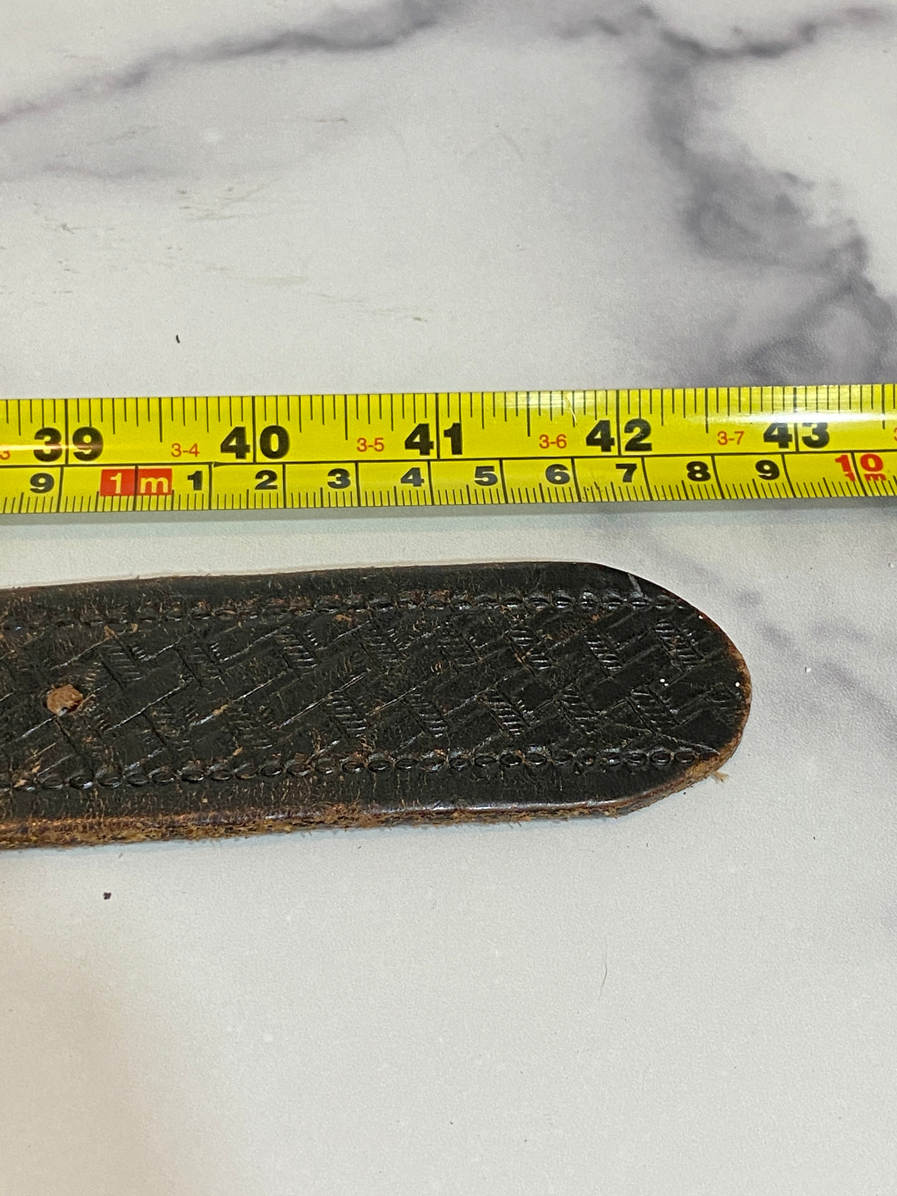 Vintage solid brass belt