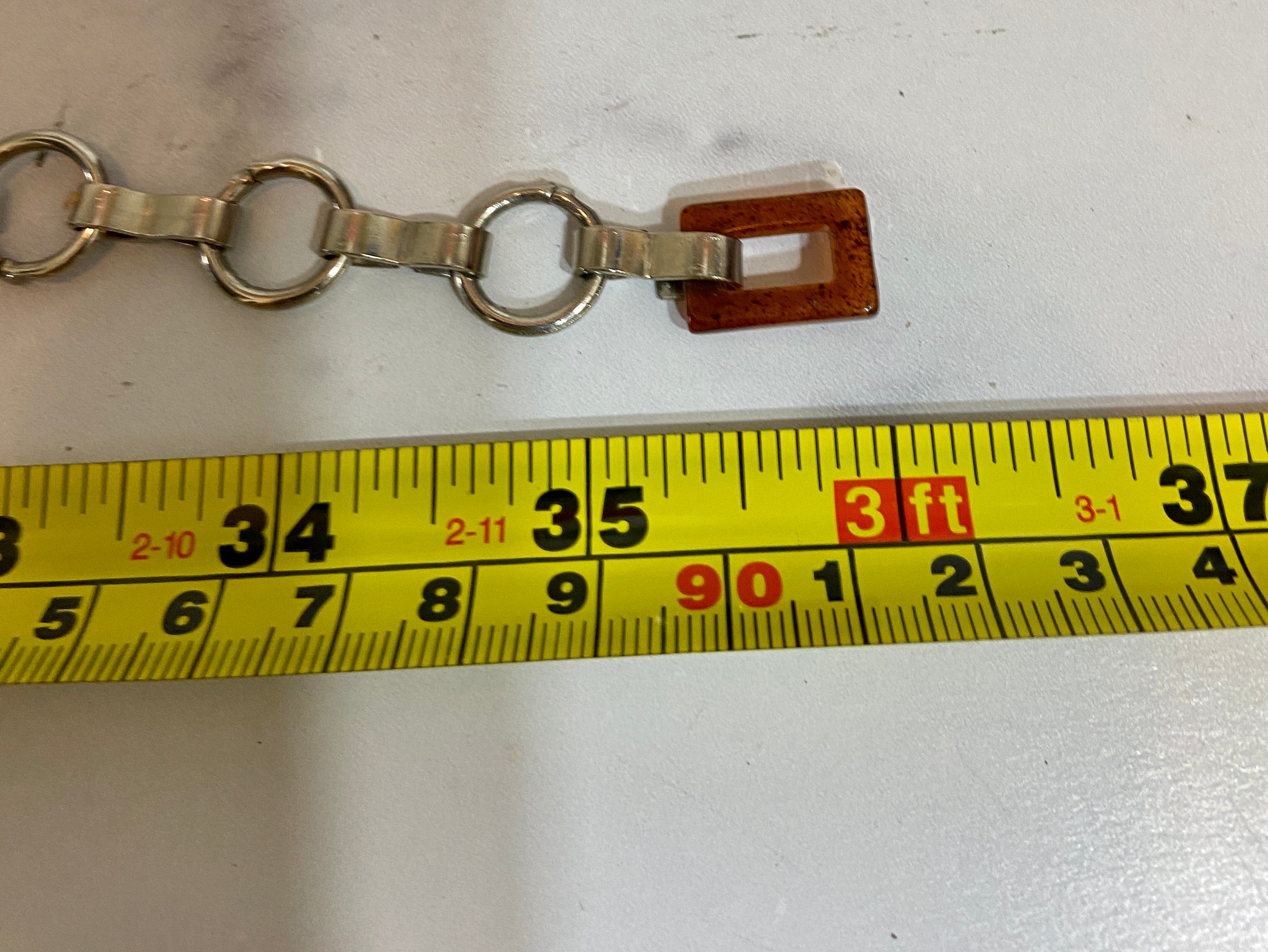 80s-90s Slim lined chain belt