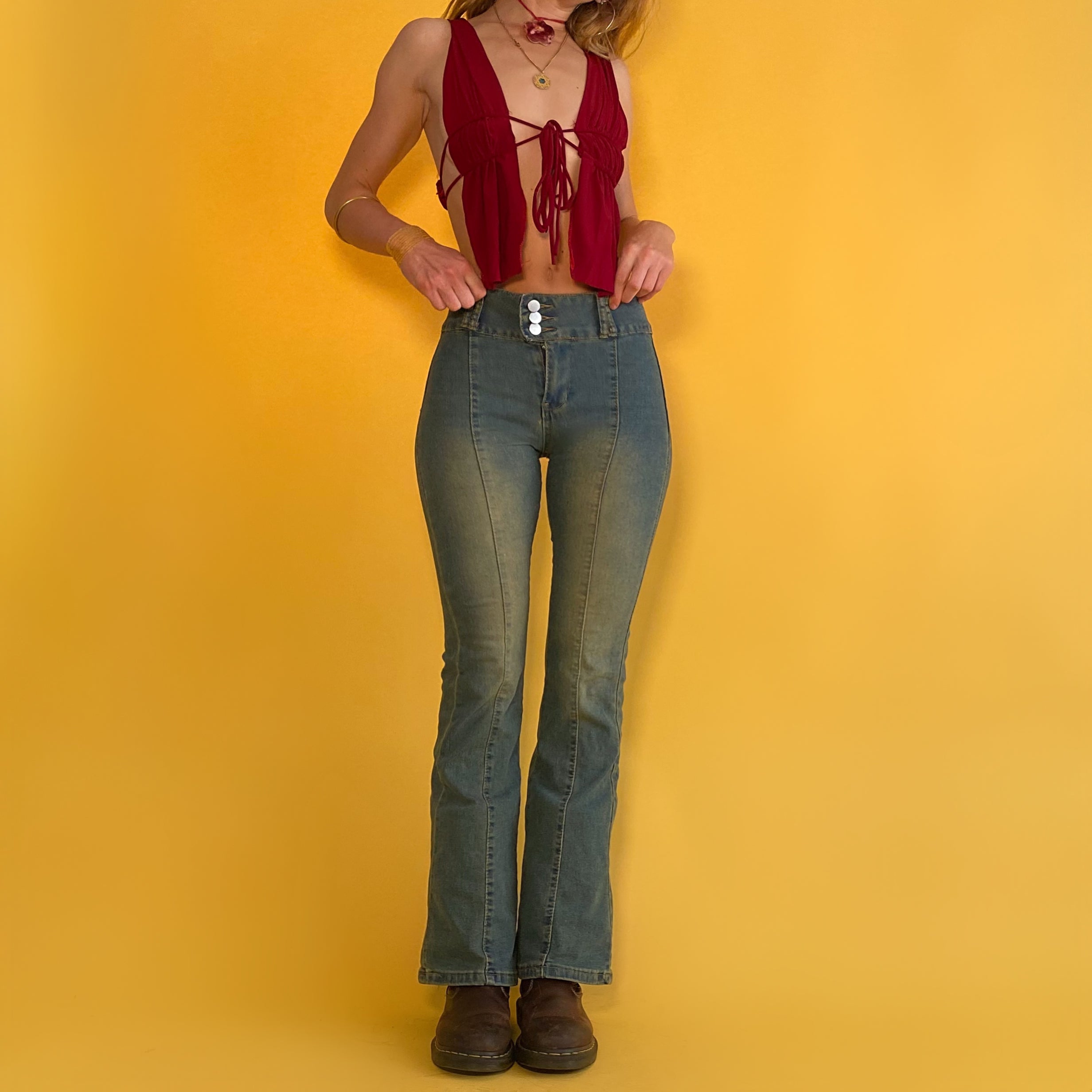 Y2K Distressed Bell Bottoms