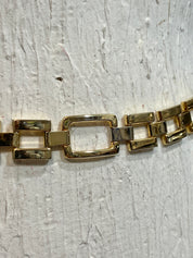 Gold metal chain belt