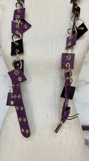 Purple wired belt