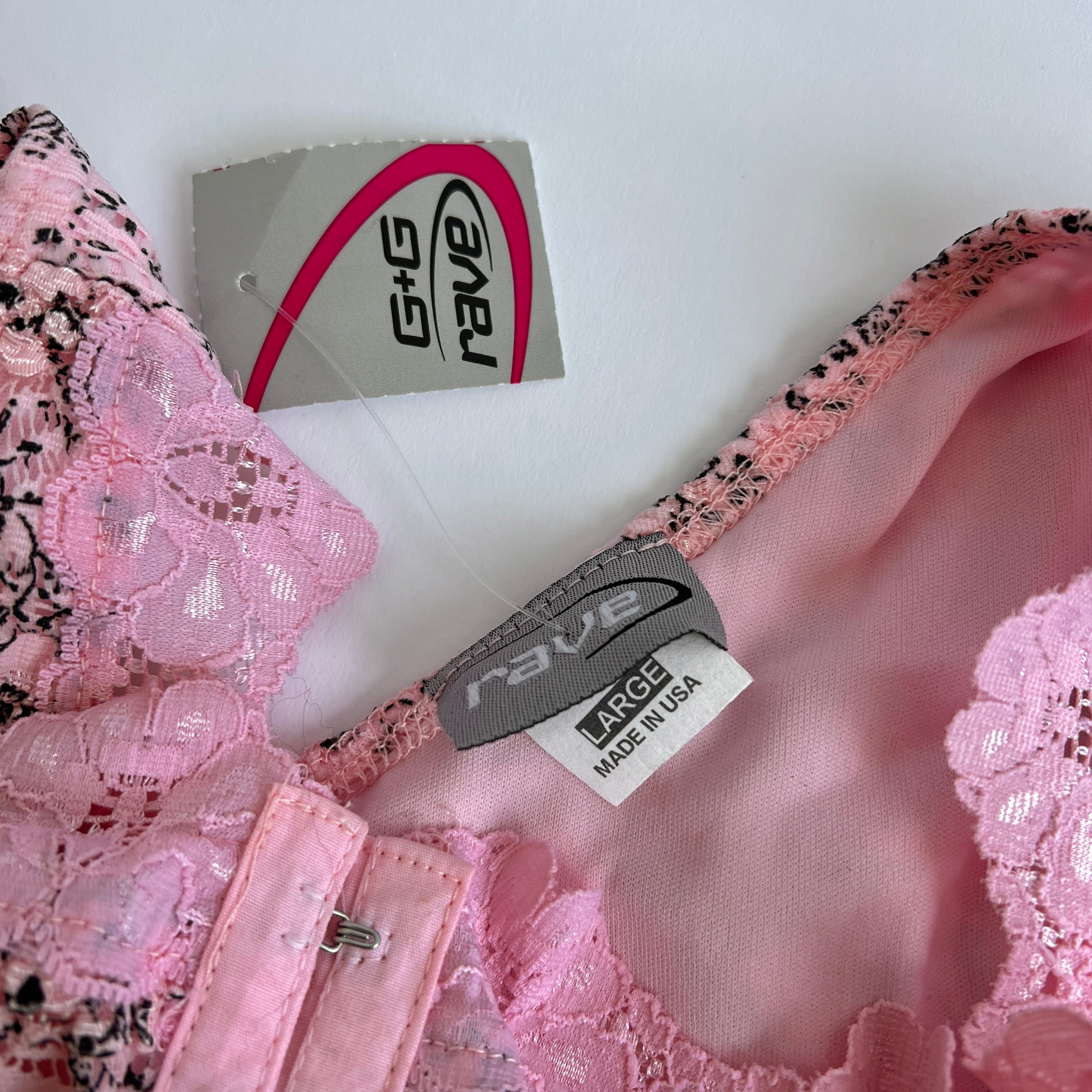 Y2K deadstock floral hook front top - M