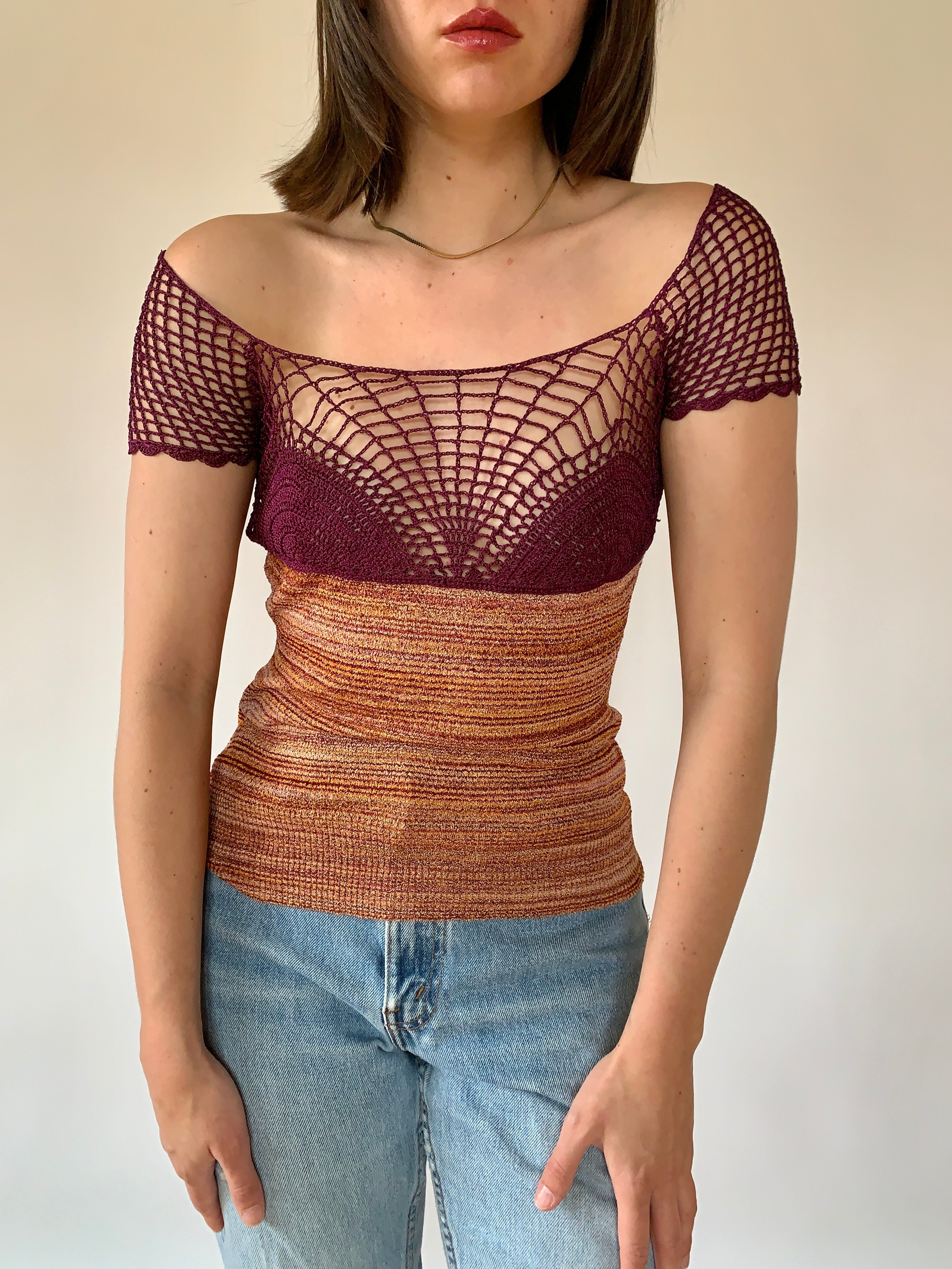Y2K Crochet Top