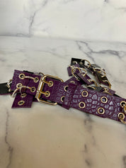 Purple wired belt